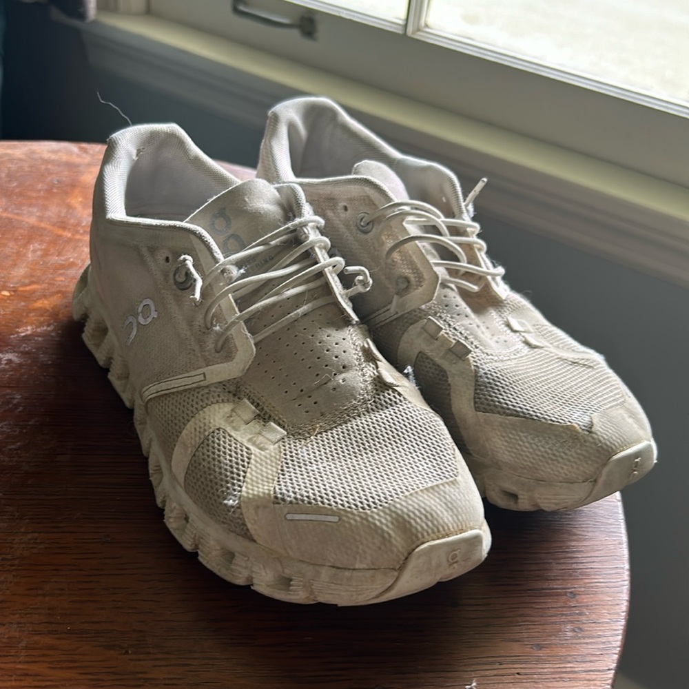 On Cloud 5 White Shoes